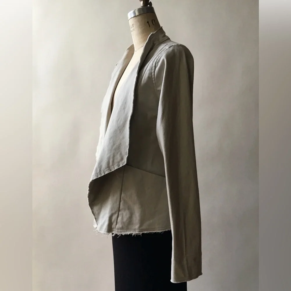 Robin Lane Canvas Friday Grey Jacket Size 1 Small 6 8